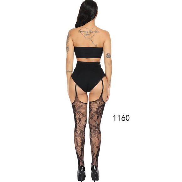 Black fishnet pantyhose - Picture 6 of 11